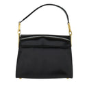 CELINE Shoulder Bag Leather Black Gold Auth 121142-2
