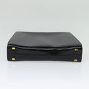 CELINE Shoulder Bag Leather Black Gold Auth 121142-5