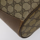 GUCCI GG Supreme Web Sherry Line Shoulder Bag PVC Beige 14 02 034 Auth 121156-11