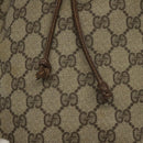 GUCCI GG Supreme Web Sherry Line Shoulder Bag PVC Beige 14 02 034 Auth 121156-16