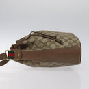 GUCCI GG Supreme Web Sherry Line Shoulder Bag PVC Beige 14 02 034 Auth 121156-5