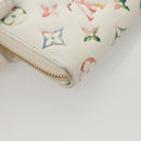 LOUIS VUITTON Monogram Garden Zippy Wallet White M81694 LV Auth 121163-16