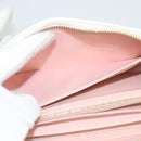 LOUIS VUITTON Monogram Garden Zippy Wallet White M81694 LV Auth 121163-21