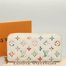 LOUIS VUITTON Monogram Garden Zippy Wallet White M81694 LV Auth 121163-12
