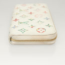 LOUIS VUITTON Monogram Garden Zippy Wallet White M81694 LV Auth 121163-4