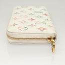 LOUIS VUITTON Monogram Garden Zippy Wallet White M81694 LV Auth 121163-5