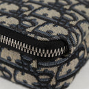 Christian Dior Trotter Canvas Shoulder Bag Navy Silver Auth 121172M-8