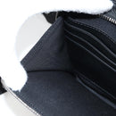 Christian Dior Trotter Canvas Shoulder Bag Navy Silver Auth 121172M-23