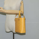 LOUIS VUITTON Epi Vavin PM Tote Bag SPO 2way Yellow LV Auth 121180V-25