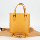 LOUIS VUITTON Epi Vavin PM Tote Bag SPO 2way Yellow LV Auth 121180V-12