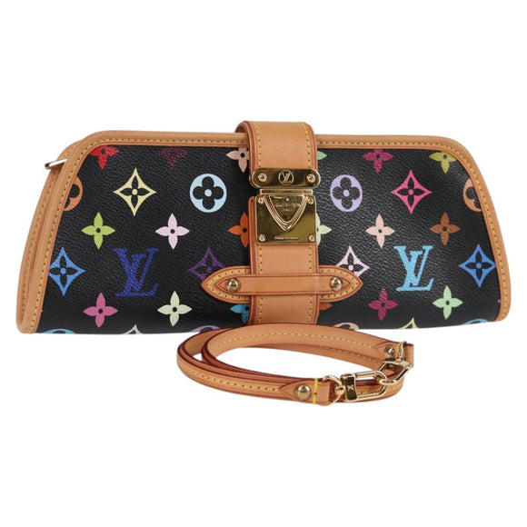 LOUIS VUITTON Monogram Multicolor Shirley Shoulder Bag Black M40050 Auth 121182SAV