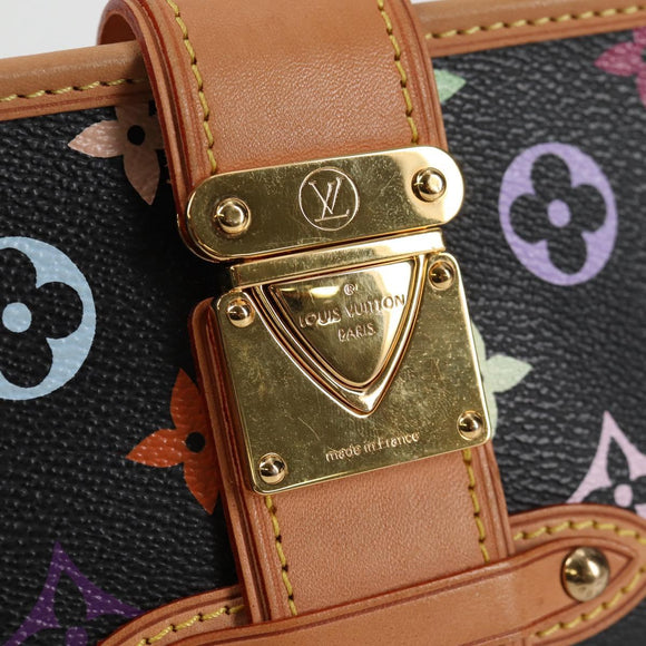 LOUIS VUITTON Monogram Multicolor Shirley Shoulder Bag Black M40050 Auth 121182SAV