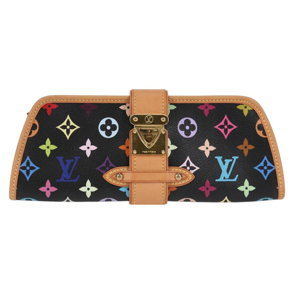 LOUIS VUITTON Monogram Multicolor Shirley Shoulder Bag Black M40050 Auth 121182SAV