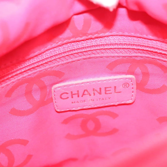 CHANEL Medium Cambon Line Tote Bag Leather Black Silver CC Auth 121183V