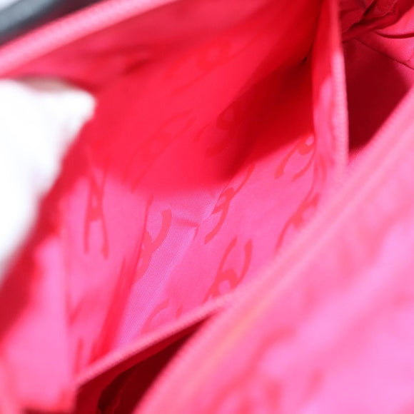 CHANEL Medium Cambon Line Tote Bag Leather Black Silver CC Auth 121183V