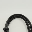 CHANEL Medium Cambon Line Tote Bag Leather Black Silver CC Auth 121183V-14