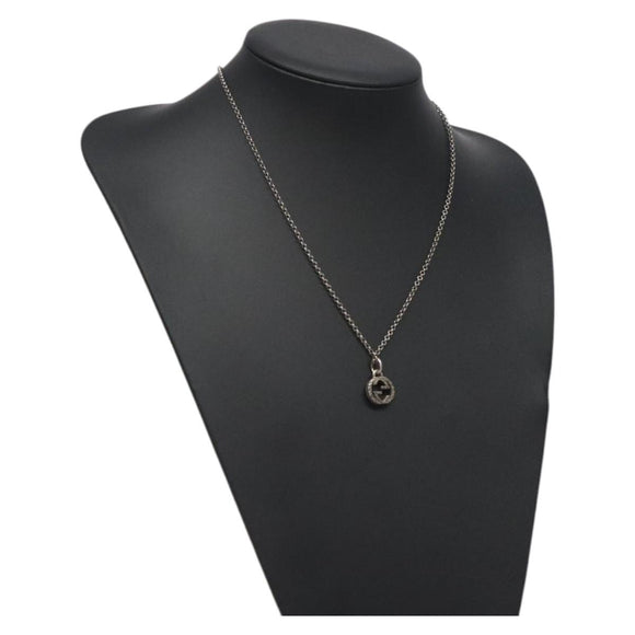 GUCCI Necklace metal Silver Auth 121186