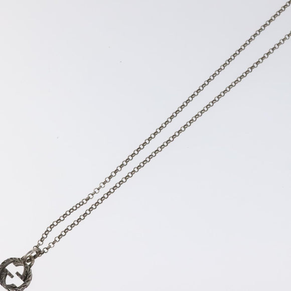 GUCCI Necklace metal Silver Auth 121186