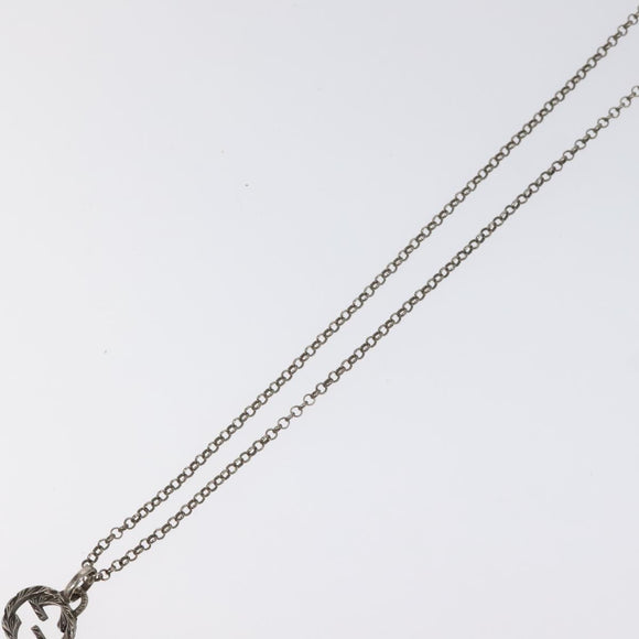 GUCCI Necklace metal Silver Auth 121186