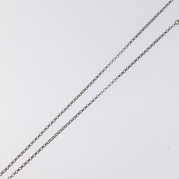 GUCCI Necklace metal Silver Auth 121186