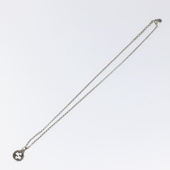 GUCCI Necklace metal Silver Auth 121186
