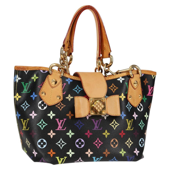 LOUIS VUITTON Monogram Multicolor Annie MM Bag Black M40308 LV Auth 121188V