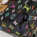 LOUIS VUITTON Monogram Multicolor Annie MM Bag Black M40308 LV Auth 121188V-8