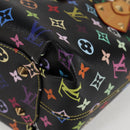 LOUIS VUITTON Monogram Multicolor Annie MM Bag Black M40308 LV Auth 121188V-15