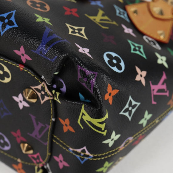 LOUIS VUITTON Monogram Multicolor Annie MM Bag Black M40308 LV Auth 121188V