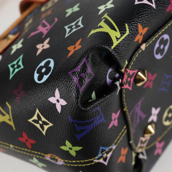 LOUIS VUITTON Monogram Multicolor Annie MM Bag Black M40308 LV Auth 121188V