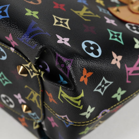LOUIS VUITTON Monogram Multicolor Annie MM Bag Black M40308 LV Auth 121188V