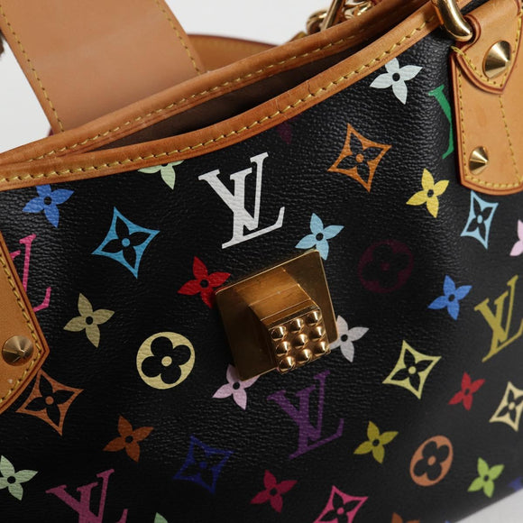 LOUIS VUITTON Monogram Multicolor Annie MM Bag Black M40308 LV Auth 121188V
