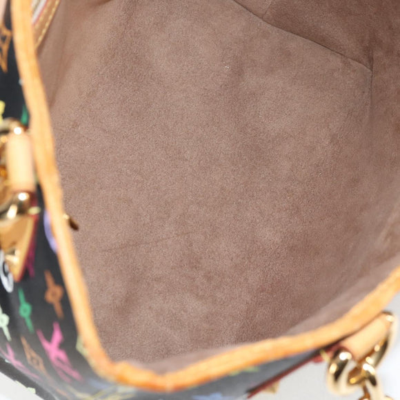 LOUIS VUITTON Monogram Multicolor Annie MM Bag Black M40308 LV Auth 121188V
