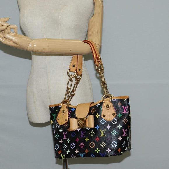 LOUIS VUITTON Monogram Multicolor Annie MM Bag Black M40308 LV Auth 121188V