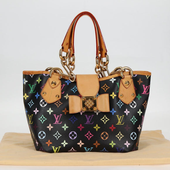 LOUIS VUITTON Monogram Multicolor Annie MM Bag Black M40308 LV Auth 121188V