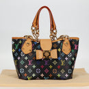 LOUIS VUITTON Monogram Multicolor Annie MM Bag Black M40308 LV Auth 121188SAV-12