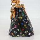 LOUIS VUITTON Monogram Multicolor Annie MM Bag Black M40308 LV Auth 121188V-3
