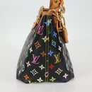 LOUIS VUITTON Monogram Multicolor Annie MM Bag Black M40308 LV Auth 121188V-4