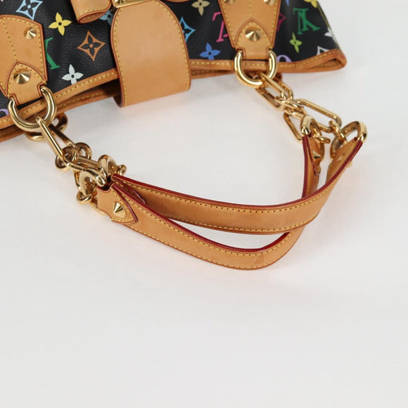 LOUIS VUITTON Monogram Multicolor Annie MM Bag Black M40308 LV Auth 121188V