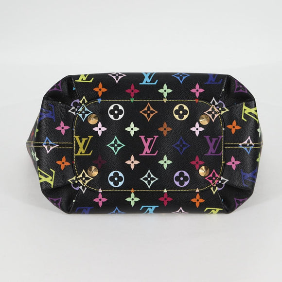 LOUIS VUITTON Monogram Multicolor Annie MM Bag Black M40308 LV Auth 121188V