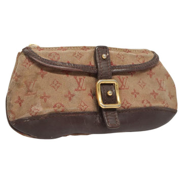 LOUIS VUITTON Monogram Mini Ansophie Pouch Red M92696 LV Auth 121201