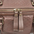 GUCCI Micro GG Supreme Guccissima Bag Leather 2way Pink Gold 247902 Auth 121204-10