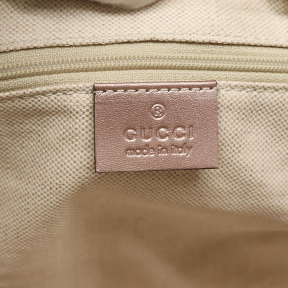 GUCCI Micro GG Supreme Guccissima Bag Leather 2way Pink Gold 247902 Auth 121204