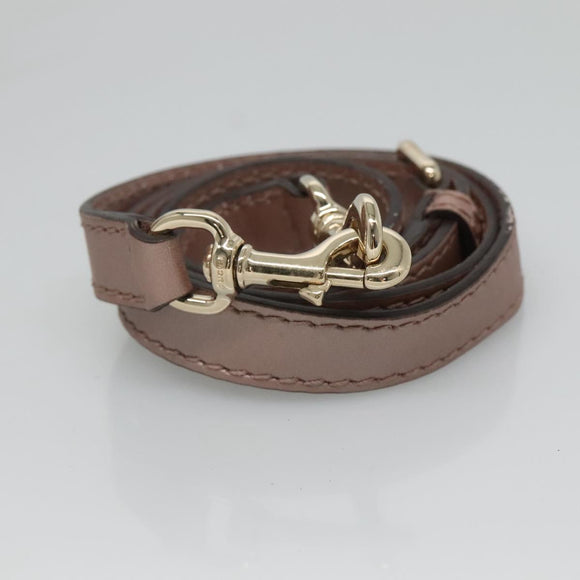 GUCCI Micro GG Supreme Guccissima Bag Leather 2way Pink Gold 247902 Auth 121204