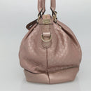 GUCCI Micro GG Supreme Guccissima Bag Leather 2way Pink Gold 247902 Auth 121204-4