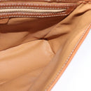 CELINE Macadam Canvas Shoulder Bag PVC Leather Brown Gold Auth 121207-20