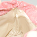 BVLGARI Hand Bag Canvas Pink Silver Auth 121218-19