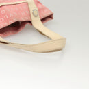 BVLGARI Hand Bag Canvas Pink Silver Auth 121218-7