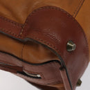 Chloe Tote Bag Leather Brown Auth 121219-16