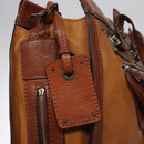 Chloe Tote Bag Leather Brown Auth 121219-18